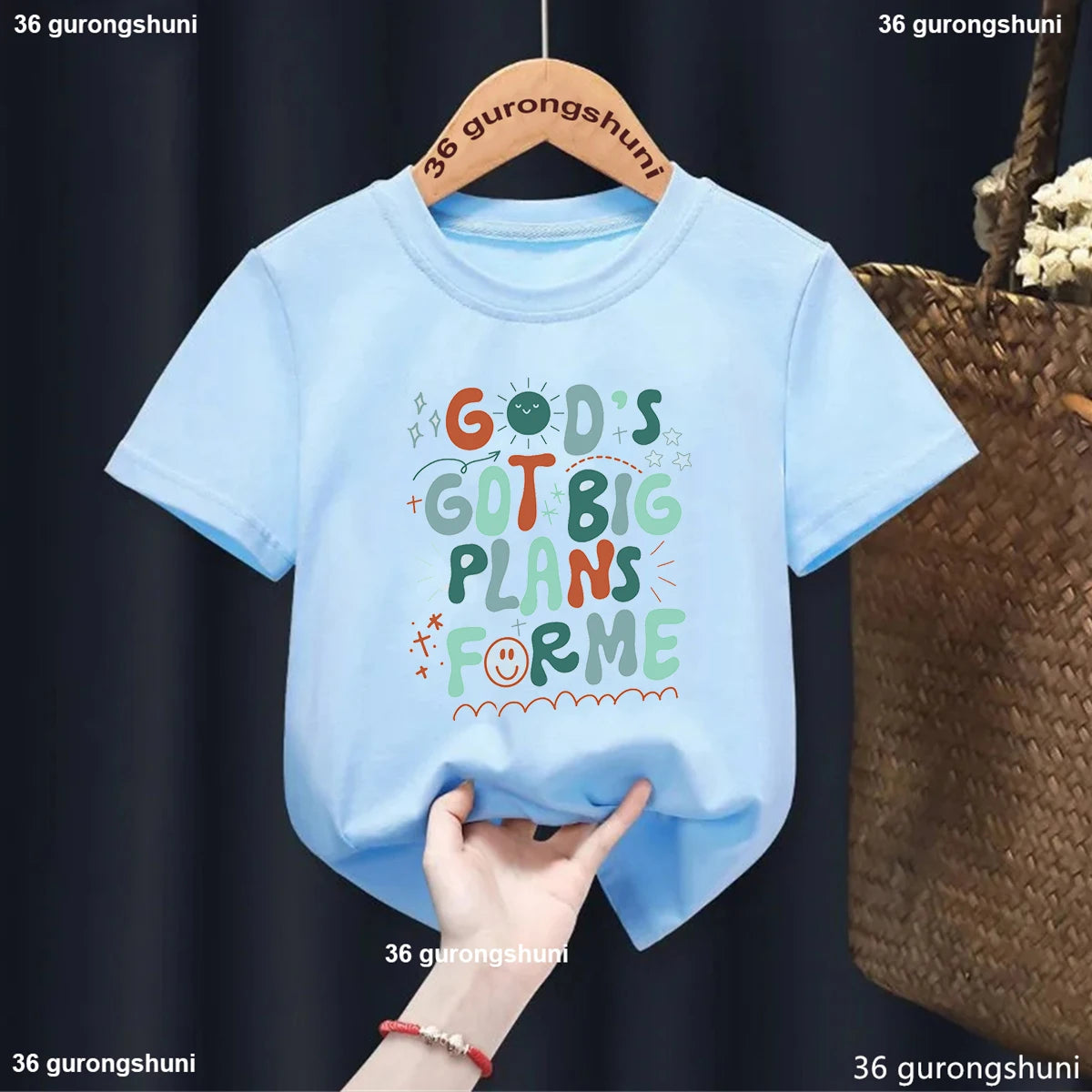 Newly Jesus Loves Me Printing Boys Girls T Shirt Fashion O-Neck Kids Short Sleeve Tees Cute Children Blue Toddler Tshirt Tops