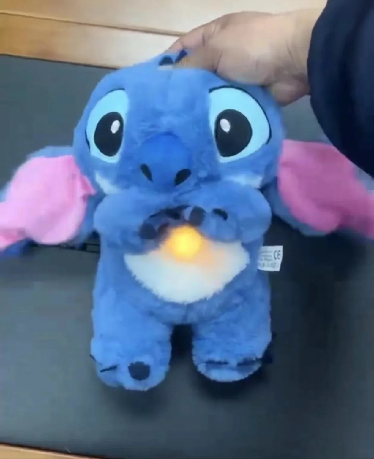 Hot Stitch Baby Sleeping Companion Sound Soothing Musical Plush Toy With Air Bag And Light Doll Breathing Toys Gifts Kawaii Toys