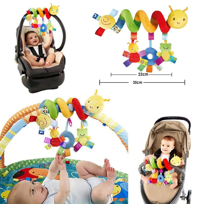 9 styles to choose from Baby Stroller Hanging Bell Plush Baby Colourful Label Bed Bell Toy Cartoon Multifunction