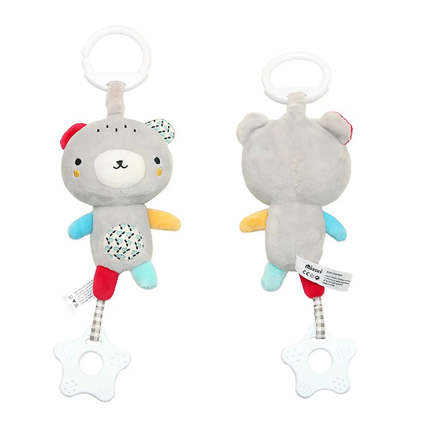 9 styles to choose from Baby Stroller Hanging Bell Plush Baby Colourful Label Bed Bell Toy Cartoon Multifunction
